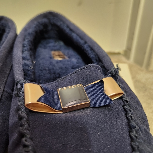 Navy Ted Baker Slippers - Picture 7 of 9